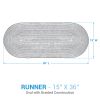 Feather Tree Print Braid Runner 36"L