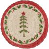 Feather Tree Printed Braided Set of 4 Coasters