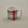 Winter Botanic Plaid Mug