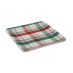 Winter Botanic Plaid Plate