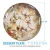 Snow Globe Reindeer Dessert Plate