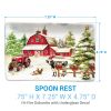 Christmas At The Farm Spoon Rest