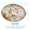 Snow Globe Reindeer Platter