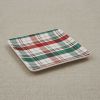 Winter Botanic Plaid Plate
