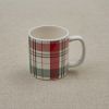 Winter Botanic Plaid Mug