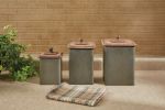 Norwood Canisters with Wood Lids - Set of 3
