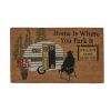 Home Is Where You Park Door Mat