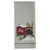 Seasons Greetings Bridge Dishtowel