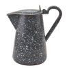 Granite Enamelware Pitcher with Lid - Gray
