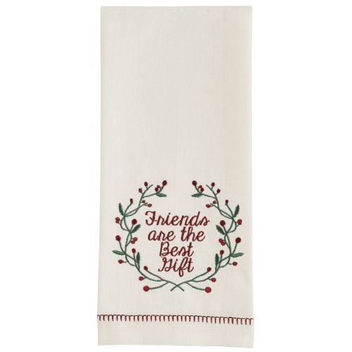 Williamsburg Friends Are Best Embroidered Dishtowel