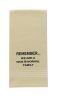 Remember Embroidered Dishtowel