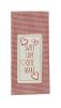 Sweet Love Embroidered Applique Dishtowel