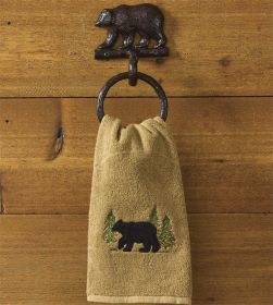 Cast Bear Towel Ring Hook