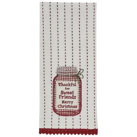 Sweet Friends Applique Dishtowel