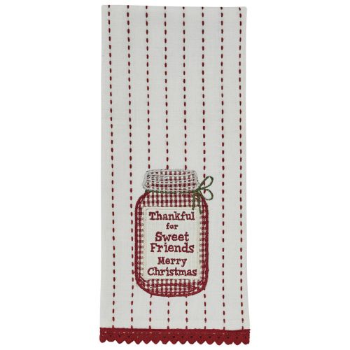 Sweet Friends Applique Dishtowel
