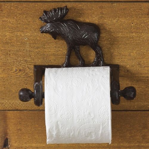 Cast Moose Toilet Tissue Holder
