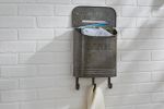 Galvanized Mailbox with Hooks