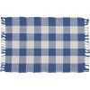 Wicklow Check Yarn Placemat - China Blue