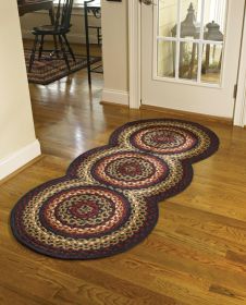 Folk Art Braided Rug Runner - 30" x 72"