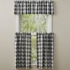 Wicklow Check Tiers - 36"L - Black & Cream