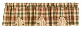 Lemon Pepper Lined Button Pleat Valance - 14"L