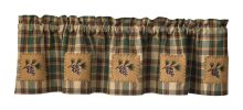Scotch Pine Lined Patch Valance