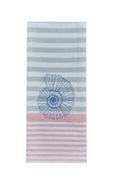 Sea Life Embroidered Shell Dishtowel