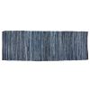 Indigo Chindi Rag Rug Runner - 2' x 6'