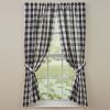 Wicklow Check Panels - 63"L - Black & Cream