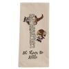 Let Them Be Embroidered Dishtowel