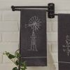 Windmill Embroidered Dishtowel