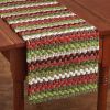 Wintergreen Table Runner -Chindi - 54"L