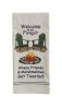 Welcome To Our Firepit Embroidered Dishtowel