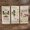 Welcome To Our Firepit Embroidered Dishtowel