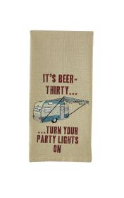 It's Beer Thirty Embroidered Dishtowel
