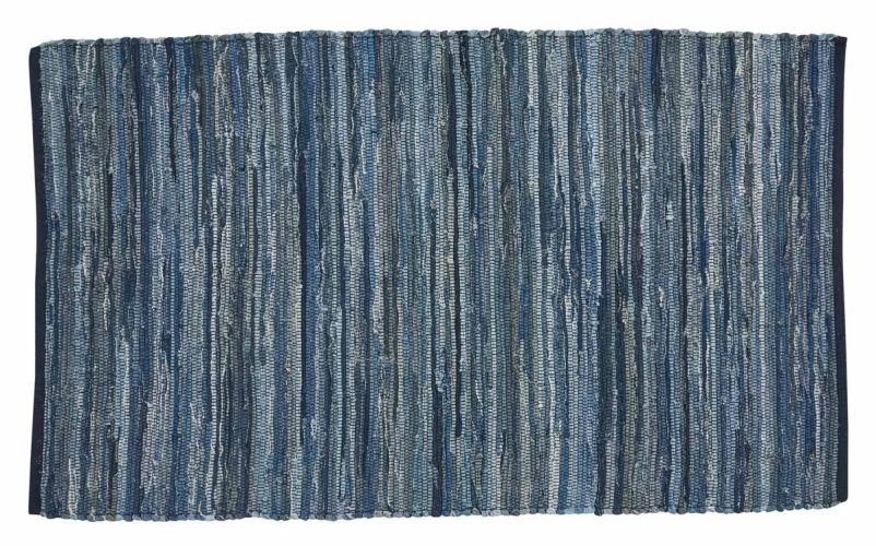 Indigo Chindi Rag Rug - 3' x 5'