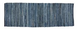Indigo Chindi Rag Rug Runner - 2' x 6'