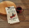 Take Nothing Embroidered Dishtowel