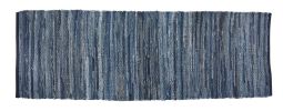 Indigo Chindi Rag Rug Runner - 2' x 6'