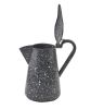 Granite Enamelware Pitcher with Lid - Gray