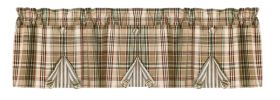 Thyme Lined Button Pleat Valance - 14"L