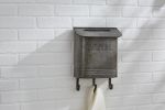 Galvanized Mailbox with Hooks