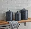 Granite Enamelware Canisters Set - Gray