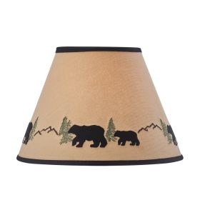 Black Bear Embroidered Shade - 10"