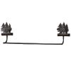Cast Black Bear Towel Bar - 24"