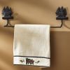 Cast Black Bear Towel Bar - 24"