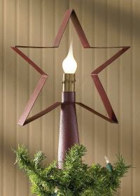 Red Star Tree Top Lamp