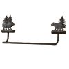 Cast Black Bear Towel Bar - 16"