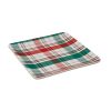 Winter Botanic Plaid Plate