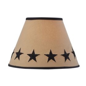 Black Star Embroidered Shade - 10"